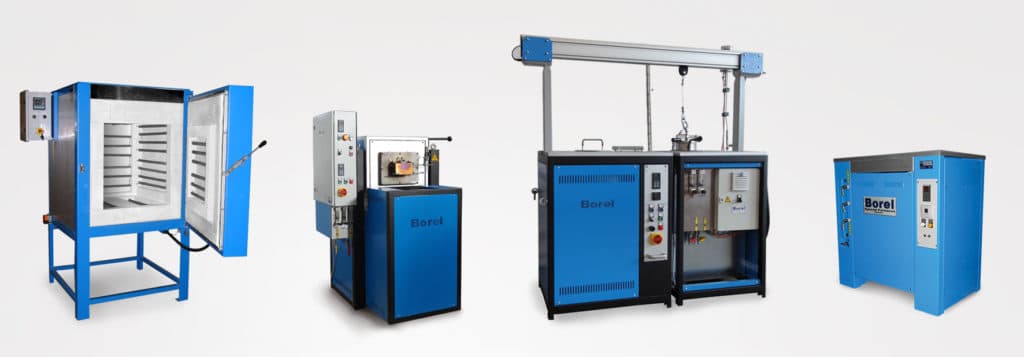 Borel atmosphere furnaces for metal heat treatment